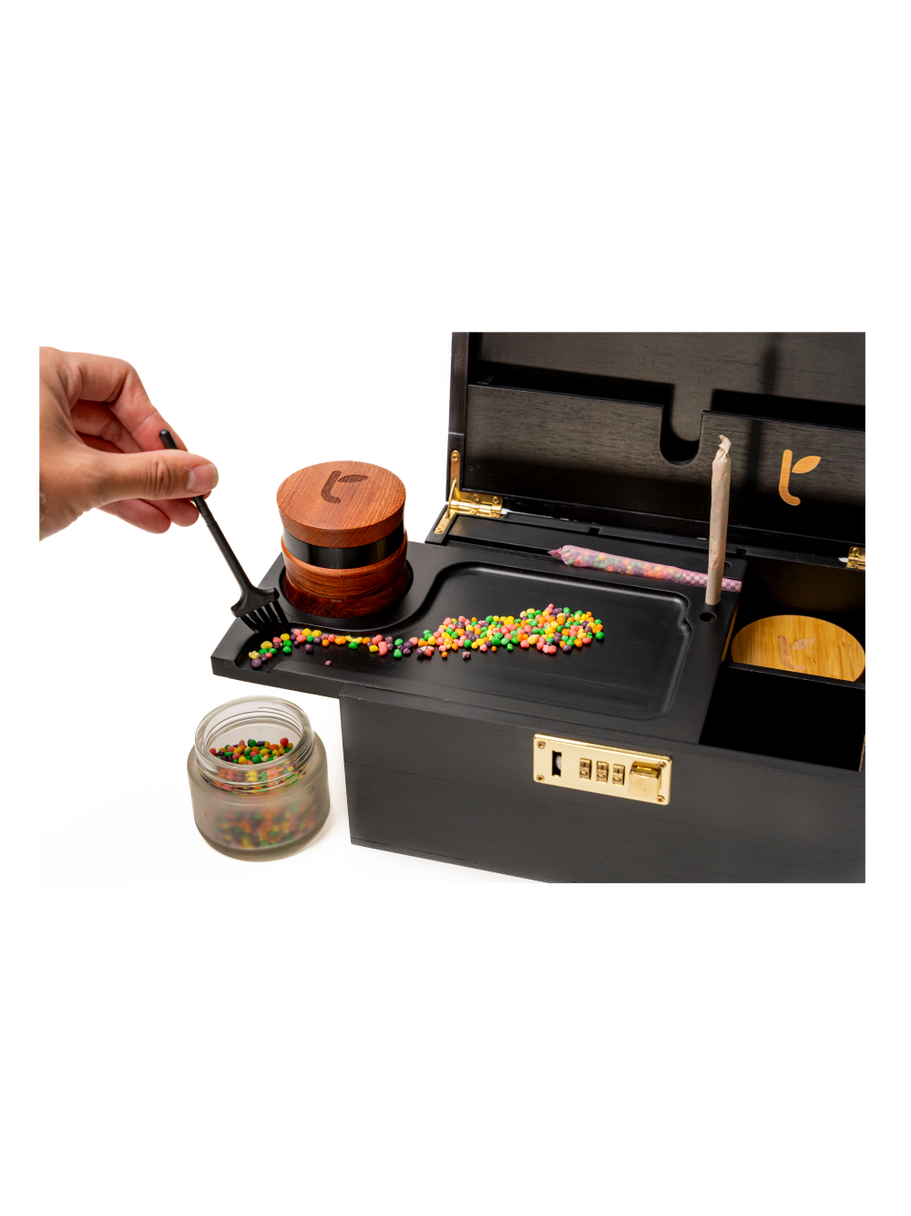 What Is a Wooden Stash Box with Rolling Tray?